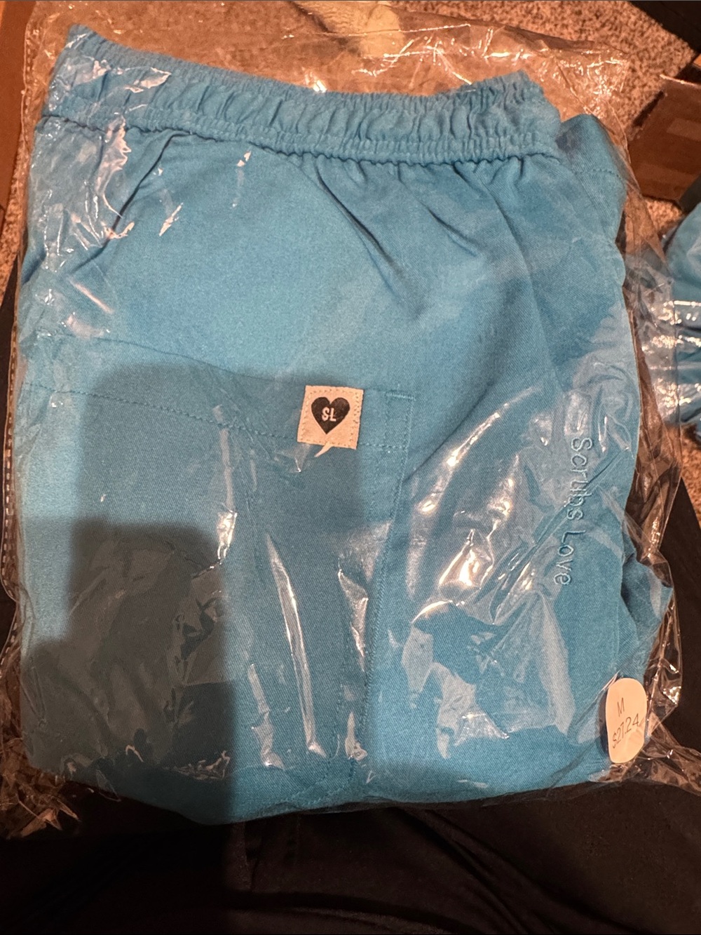 Smart Scrubs Turquoise Kids Elastic Waist Joggers